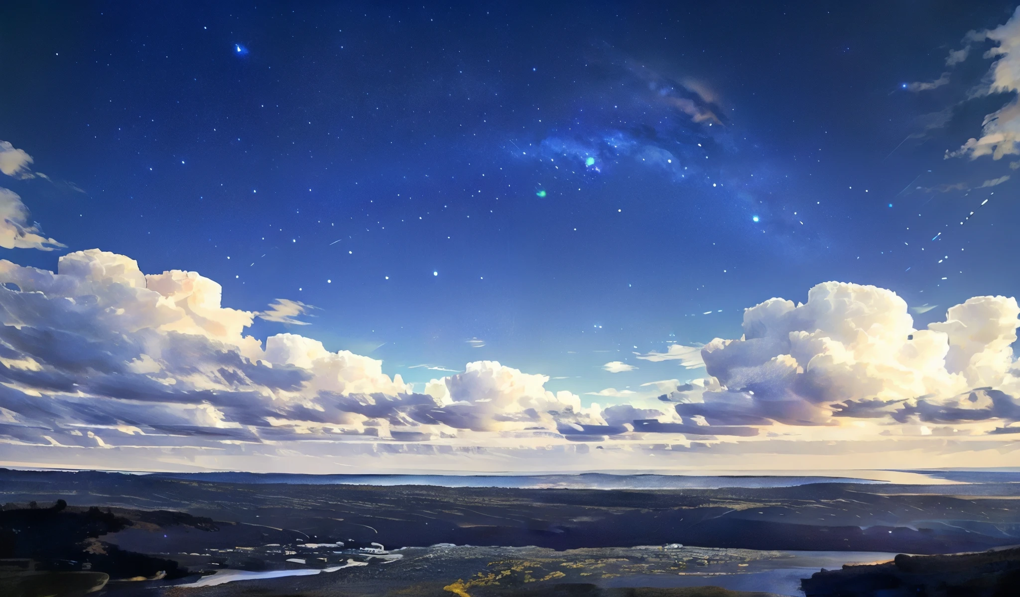 Masterpiece 1.5,high resolution,Star of the sky,Very beautiful night sky,(((milky way))),Sky,Looking up angle