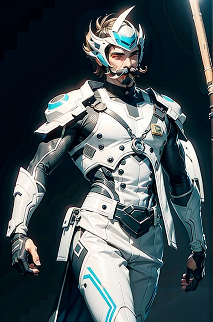 1man with mustache