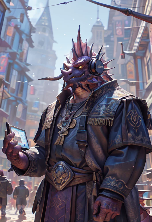 dragon,雄性dragon,Perfect body,拟人化的dragon,Fox orcs,Exquisite eyes,Golden Eyes,Wearing headphones,casual clothes,Depth of Field,Perfect body,light particles,Best quality,High-definition quality,masterpiece,Super detailed,Sharp focus,high resolution,Play computer games,Serious eyes,Look at the computer screen,有盯着屏幕Wearing headphones打游戏,Visual Vitality,Conform to human body structure,Handsome,Holy,simple,((Best quality)), ((masterpiece)), (Very detailed:1.3),(High Dynamic Range)、Ray Tracing、NVIDIA RTX、Super Resolution、Unreal 5、Subsurface scattering、PBR Textures、Post-Processing、Anisotropic filtering、Depth of Field、Maximum clarity and sharpness、Multi-layered textures、Albedo and Specular Maps,