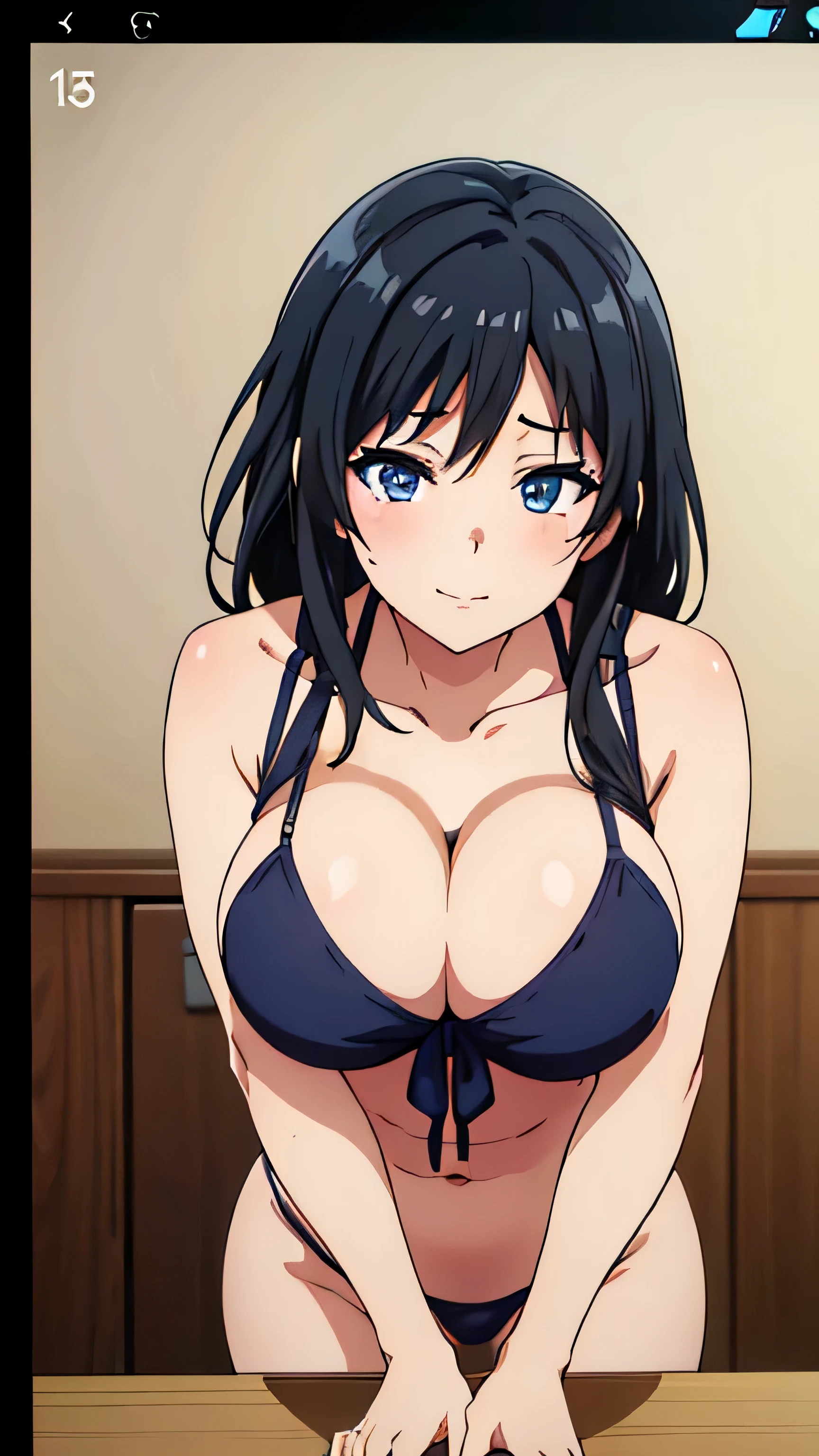 (((masterpiece))),fuyumi itadori, Anime girl characters, 1girl, solo, looking at viewer, medium hair, cleavage, closed mouth, collarbone,Naked, tall girl, horny, big ass, beautiful face,Charming,  anime visual of a cute girl, screenshot from the anime film, & her expression is solemn, ahegao face, in the anime film, in an anime, anime visual of a young woman, she has a cute expressive face, still from anime, perfect breasts, she is tall, All bodies visible, ahegao face, the face is ahegao, she is horny, A perverted face, she so perverted, she smile so perverted, hd picture, 4k quality, details of the face is so good, bigger breasts,