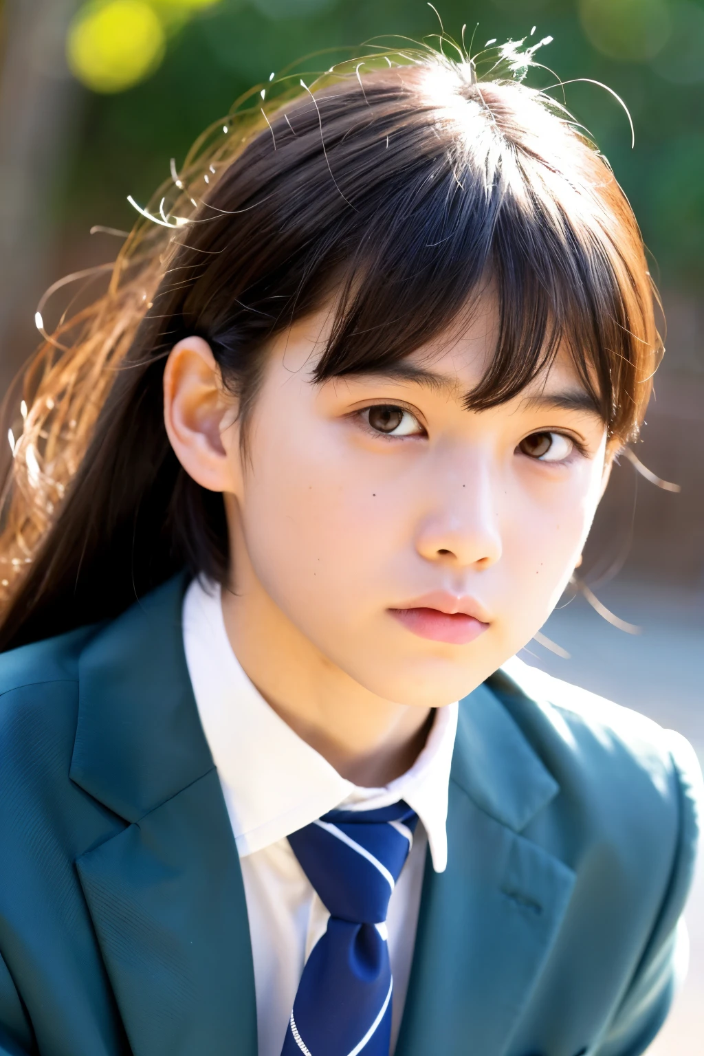 Male junior high school student uniform Gentle Monkey face Japanese