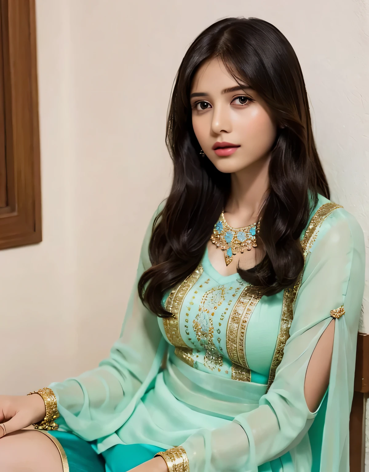 Indian girl wearing tight kameez panty