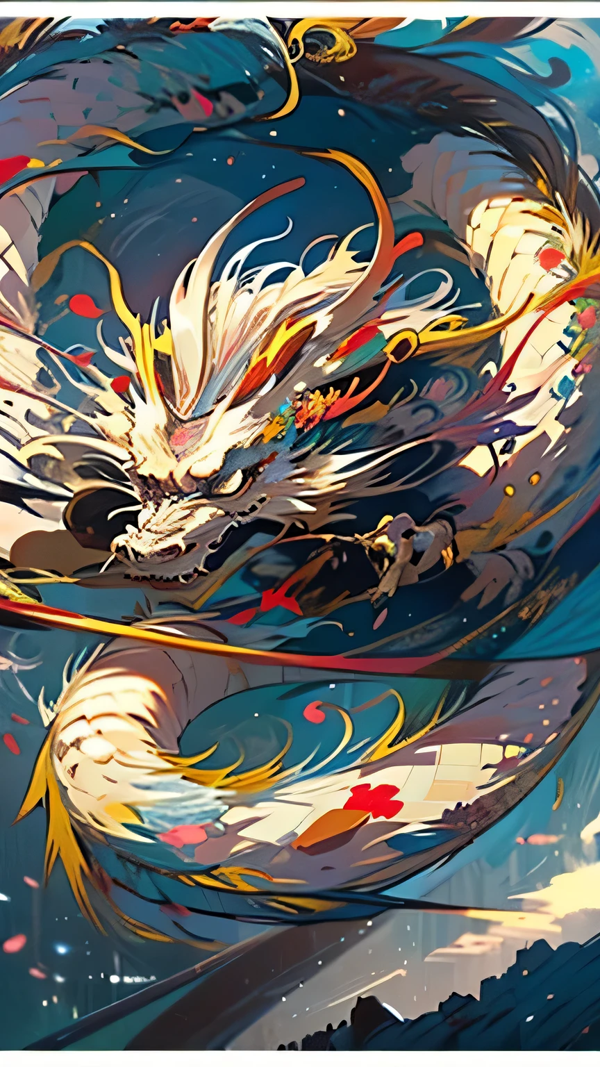 Dragon made of pure fire turned slightly to the right, made of pure fire, facing slightly to the right, close up, red dragon, dragon extremely close to the viewer, open mouth, wide open fire mouth