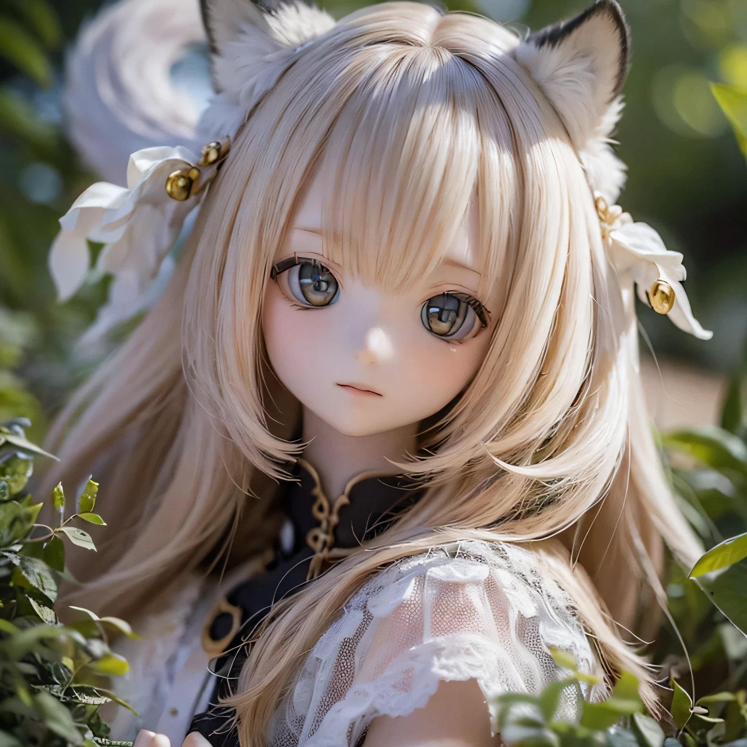 (Highest quality,4K,8K,High resolution,masterpiece:1.2),Very detailed,Realistic,White Tiger Girls Chibi,Beautiful details,Long eyelashes,Detailed lips,A girl in colorful and cute clothes,鮮やかな花を咲かせる背の高いwood々々Play in the Magic Garden,soft, wood々Warm sunshine々Plug in from between,Creates a magical and dreamy atmosphere,Sparkling fairy dust floating in the air,Bring a sense of glamour and wonder to your scenes,The skin has a delicate and intricate tiger pattern....,Glows softly, Mysterious Light,The innocent and happy expressions of the girls, 
Emphasize a pure and playful personality,Small and adorable chibi characters, 
Add cuteness, A harmonious blend of reality and fantasy, 
Evokes childlike joy and imagination, vibrant and lively color palette, 
Shades of pink, purple, Blue and,Painting-like texture, Add depth and richness to your artwork, Capture the magical essence of the scene.(((underwear)))