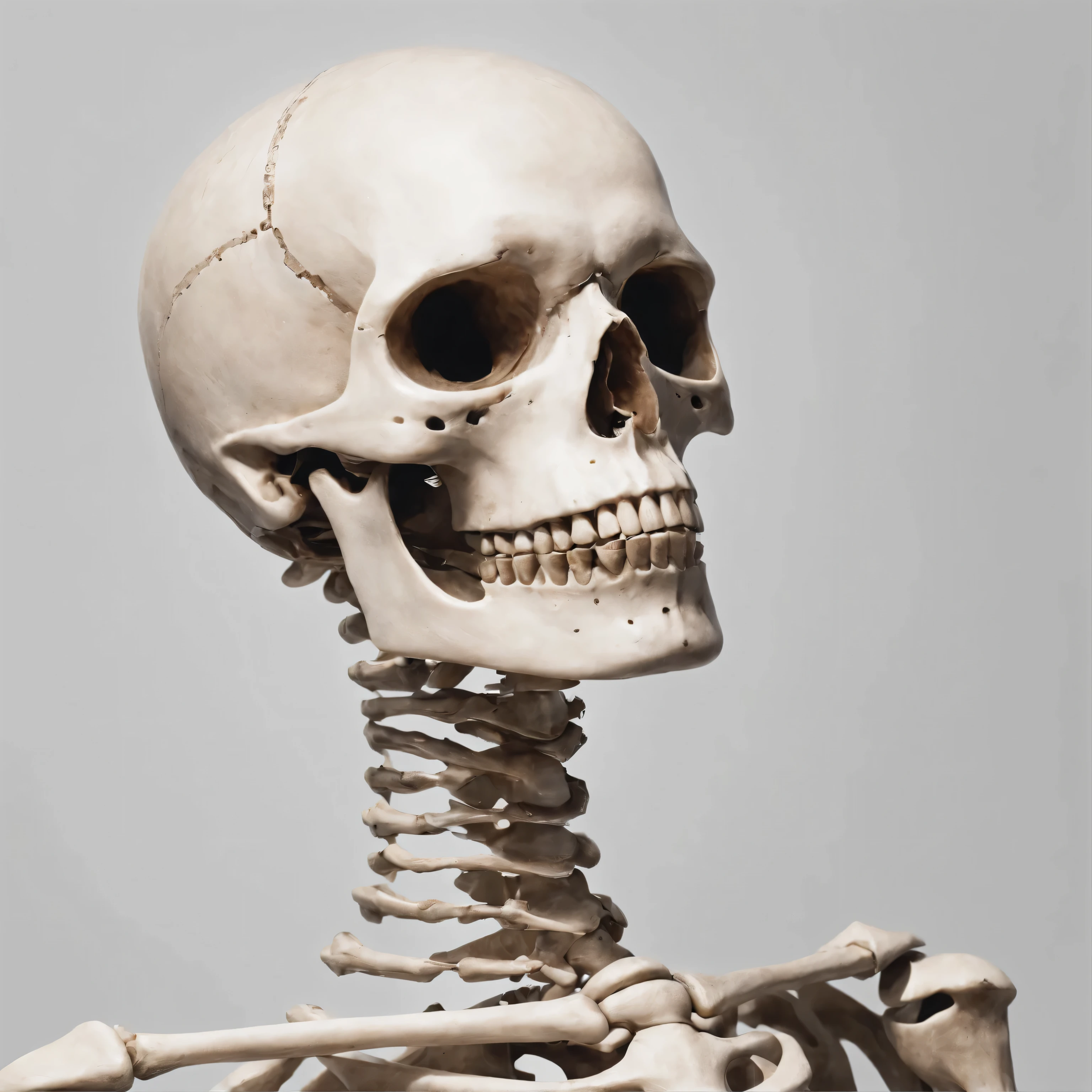 A closeup of a skeleton 