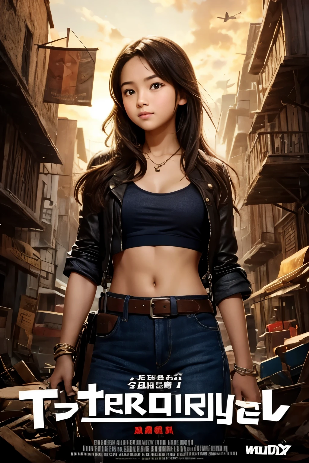 Cute teenage girl treasure hunter movie poster