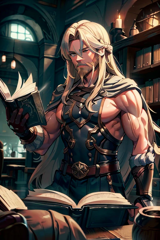 Um rei medieval, muito lascivo, imponente, Vista lateral, below pov, corpo inteiro, 50 years old, grey short hair , thick grey beard, dark oliva skin color, peitorais largos, peitorais enornes, hair chest, pose sensual, he is in fourth, rindo do espectador, wearing a tight tank top armor, detail armor, bare arms, big bulge, thick thights, Obra-prima maravilhosa altamente detalhada, beautiful cinematic light deep focus, elegante, Pintura digital, sementes, sharp focus, golden ratio, dramatic lighting, 8k