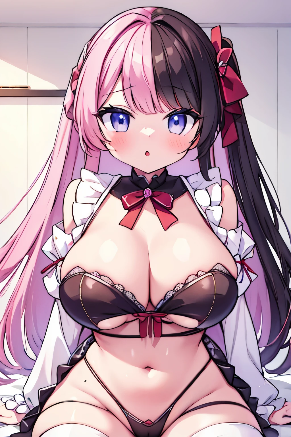 Having my breasts massaged Titty fuck Bukkake Milk creampie Climax G-Cup masterpiece highest quality High resolution Big Breasts Sexy Sexual Nipples Female organ sexy Adult women pink black white Glaring eyes A slightly open mouth Cover your chest with your hands Contemptuous eyes Condescending Eyes