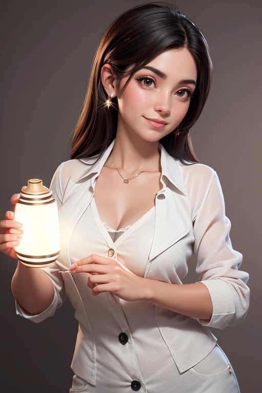 Estilo 3DG,(Obra maestra, calidad superior, mejor calidad, Mujer en luz brillante.