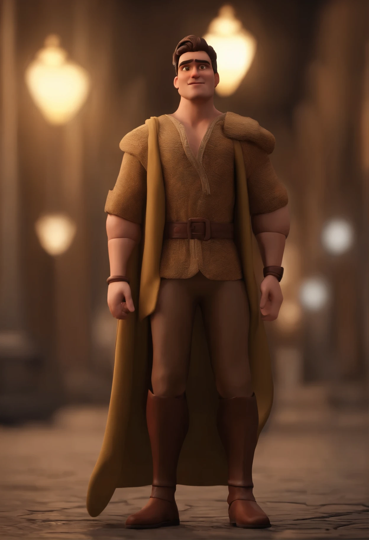 ubs man cartoon character 25 years old DISCIPLE JOÃO, AMADO DE JESUS ,animation character, animation style rendering, 3D estilizado, Arnold Maya rendering, toon render screenshot, Personagem 3D, personagem de desenho animado, Pose de personagem, (Estilo Pixar) (parte mestre:1.2) (Bokeh) (melhor qualidade) (pele detalhada) (textura detalhada) (8k) (argila) (cinematic lighting) (sharp focus) (full body dressed in tunic)