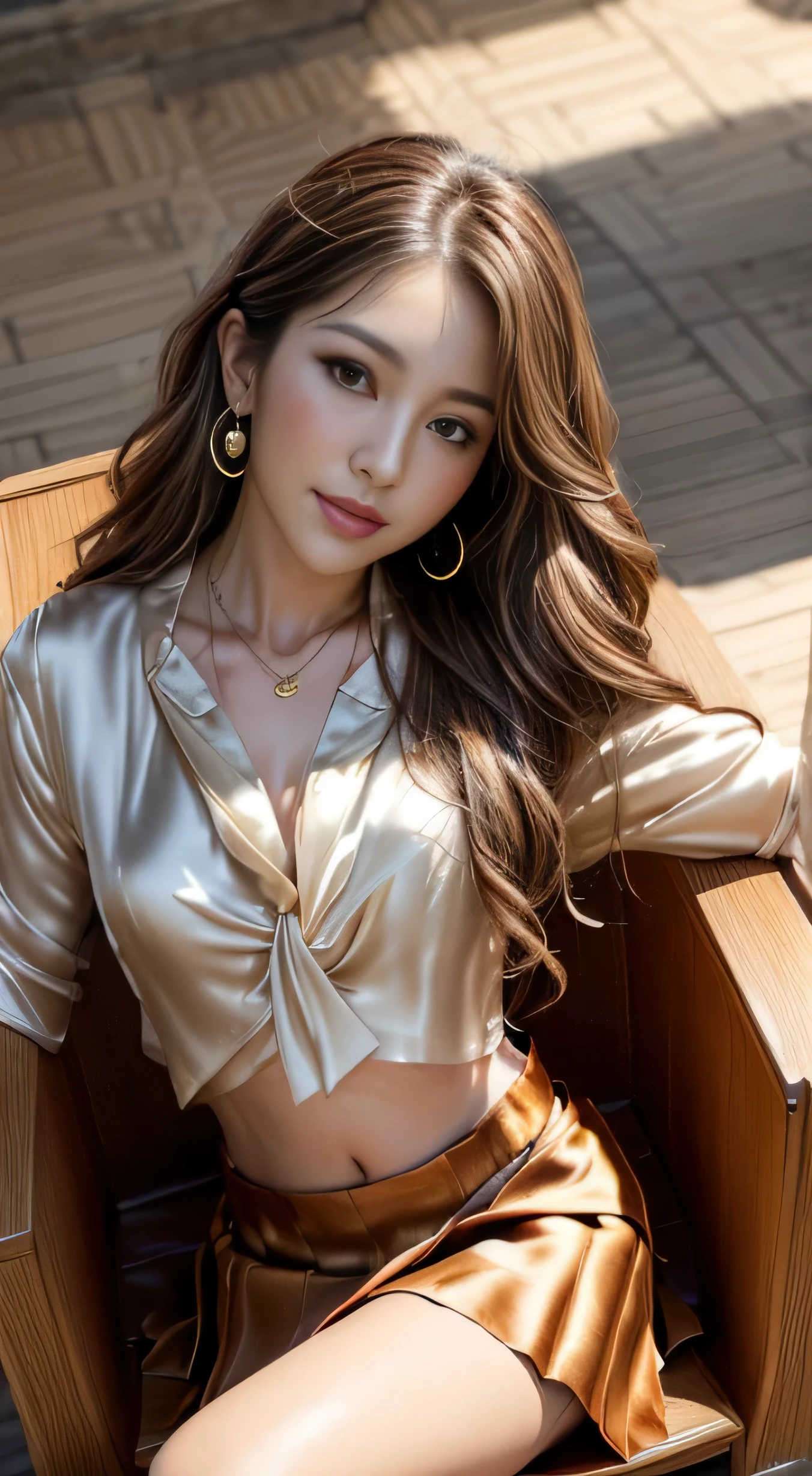 1girl, offshoulder, light smile, shiny skin, best quality, masterpiece, (photorealistic:1.4)
