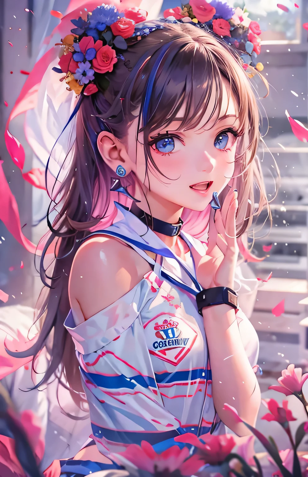 ((highest quality)), ((masterpiece)), (Get used to it), Perfect Face , beautiful girl , Cheerleader ,