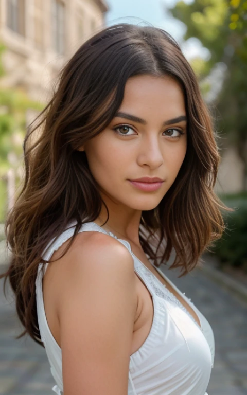 photo de selfie, photo frontale, Linda morena caucasiana com mechas azuis no cabelo usando uma photo de selfie, tige, seul, porter un haut court, en plein air, (est), buildings, real life nature, stars, deux, Very detailed, 22 ans, , Bonnets D , visage innocent, natural wavy hair, yeux bleus, High resolution, oeuvre d'art, best quality, high and intricate details, Very detailed, sharpness, detailed skin, realistic skin texture, texture, Detailed eyes, professionnel, 4k, sourire charmant, shot in Canon, 85mm, faible profondeur de champ, Noyaux Kodak Vision, corps de forme parfaite , extremely detailed, la photographie_\(ultra\), photoRealistic, Realistic, Post-traitement, maximum details, roughness, real life, ultra Realistic, photorealism, la photographie, 8K HD, la photographie, cacher