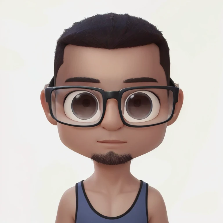 cartoon man with glasses and beard wearing a black tank top, personagem altamente detalhado, avatar da parte superior do corpo, retrato estilizado, retrato de conceito de personagem meu, retrato de personagem meu, retrato de alta qualidade, retrato de personagem de homem nerd, retrato estilizado h 0, stylized digital illustration, retrato de desenho animado, em estilo cartoon, estilo de arte dos desenhos animados, avatar de jogo 2d da parte superior do corpo