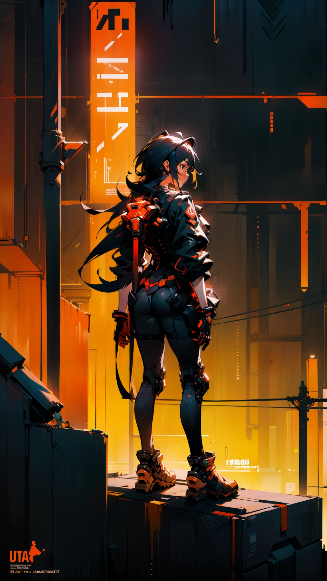 1girll， 独奏， standing on your feet， hair adornments， Red eyes， ， blood stain， mechanicalparts， electrical wires， electric cables， Failure effect， terroral， sci-fy， A futuristic， background inside dark， neonlight， cyber punk perssonage， hyper realisitc， eerie， unnerving， spine-chilling， terroral， onesie，Red eyes，Venom possession，Blackened，long black gloves，Jumpsuits，Skinny one-piece latex clothing，Highlight her gorgeous figure,Wrap the whole body，symbiote，（（Raised sexy）），onesie，Red eyes，Venom possession，Blackened，long black gloves，Jumpsuits，Black latex clothing，Blood-red eyes，Best quality, high resolution, Ultra-detailed, Vivid texture, Mask, Skinny one-piece latex clothing, bangs,Purple hair，Wear socks，Tears，anklet，washes，Blackened，Wrapped in black slime,A sad expression,Say goodbye to the gaze，Red coat,long eyelasher, solid circle eyes, Light smile, Ear blush, Red eyes, Tears, Empty eyes, Dark blue hair, hair between eye, Short hair,, Mad eyes, bandage on, bandage over one eye, Crazy smile, Sad smile, Evil smile, crazy, jitome, shaded, Yandere, chin grab, disdain, Evil, Crazy smile, Colored inner hair, Blue hair, Dark blue hair, surrealism, shadowing, anaglyph, stereograms, tachi-e, angle of view, Atmospheric perspective, Chiaroscuro, Cinematic lighting, 8K, Super detail, ccurate, Best quality, hyper HD, retinas, Masterpiece, Textured skin, Award-Awarded, A high resolution, Best quality, Super detail, best qualtiy， 8K， digitial painting,Red coat,Anime girl in red cape,bleed,Bleeding from the corners of the eyes,bleeding from the corners of her mouth