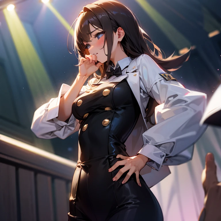 (masterpiece, Highest quality:1.2), Cowboy Shot, alone, One girl, kugisaki nobara, Expressionless, Mouth closed, View your viewers, Black jacket, skirt, pantyhose ,lace panties,
break masterpiece ,8k unity wallpaper,anime key visual,highest quality, High resolution, (shape:0.8),anime coloring,
highly detailed face, detailed eyes,growing eyes,shiny skin,fine skin,white skin,dense skin,detailed hair,highly detailed legs,
perfect lighting, Detailed CG,
(perfect hands, perfect anatomy),High resolution,
Break slender limbs, delicate curves, dainty hands,figure:0.8,