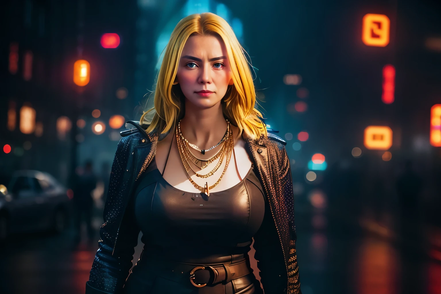 A necklace futuristic with the letter L