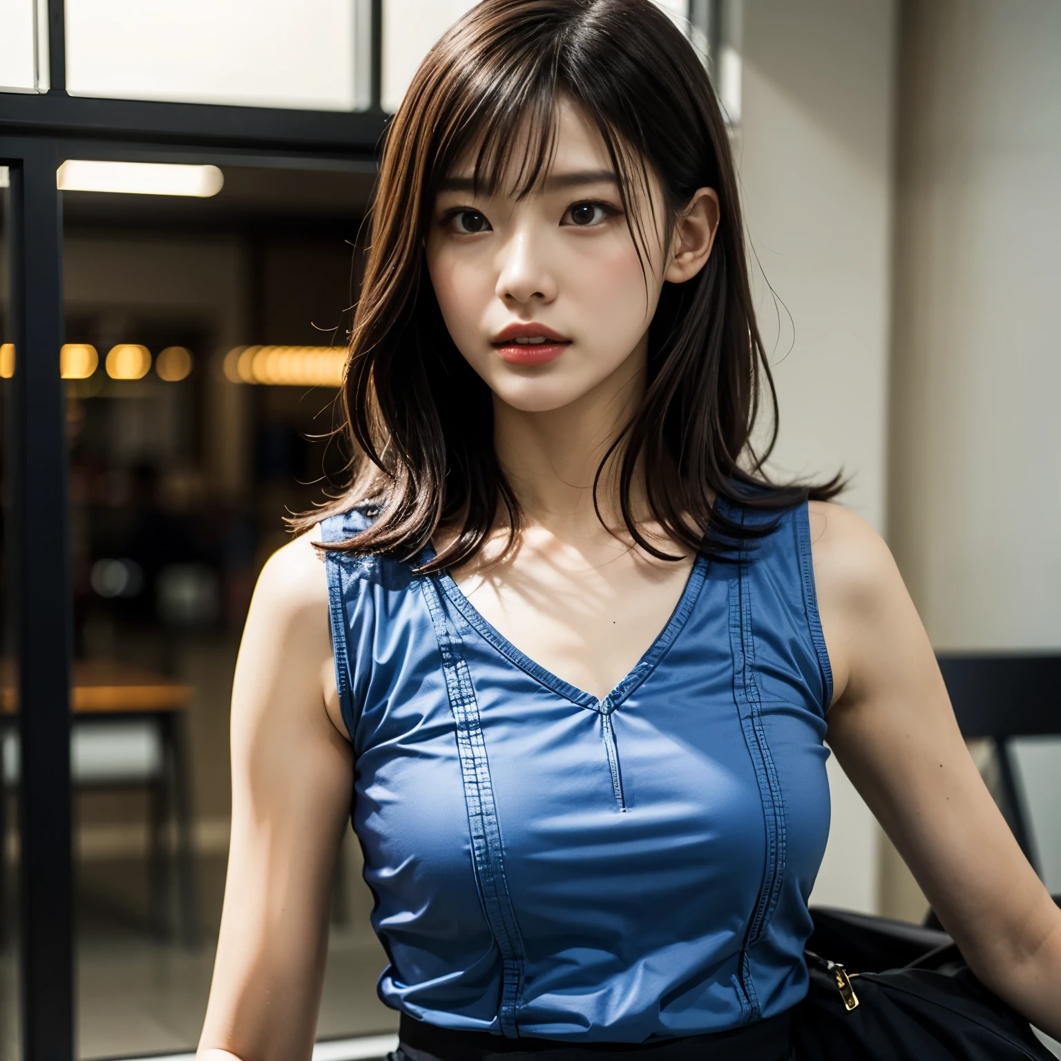 (highest quality、4k、8k、High resolution、masterpiece: 1.2)、Super detailed、(Real、Photorealistic、Photorealistic: 1.37)、SF、cyber punk、Beautiful young woman、((Realな格闘:1.5))、((Hit hard:1.5))、((motion blur effect:1.5))、(Dynamic Pose)、