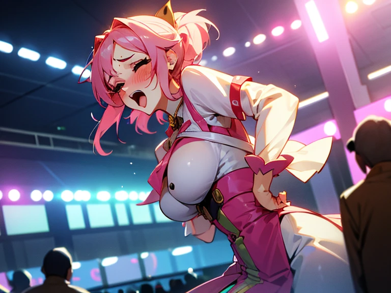 Big breast idol　In front of the public　gender　big dick　shy　Resistance　blush　genderual pleasure　Ahegao　gender　　Live Performance Venue　　insert