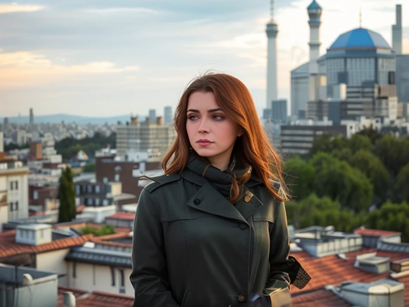 Alafid woman standing on the roof,Can see the city view, Victoria Gavrilenko, Sofia Melenko, Anastasia Ovchinnikova, Olya Bosak, Aykut Edodu, Dashataran, Yelena Belova, Selena Marion, author:Emma Andijewska, Avatar Profile Picture, Neil Toroni