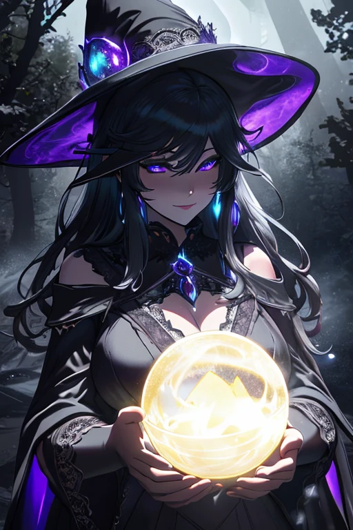 (best quality,4k,8k,highres,masterpiece:1.2),ultra-detailed,(realistic,photorealistic,photo-realistic:1.37),witch,big breast witch,sexy pose,sexy dress,dark magic,enchanted forest,colorful smoke,glowing eyes,long,flowing hair,moonlit night,spellcasting,hex symbols,flying broomstick,ominous clouds,mysterious aura,provocative gaze,alluring smile,chilling darkness,vibrant colors,dramatic lighting,mystical atmosphere,conjuring energy,translucent cape,witch hat,steaming cauldron,moonlight casting shadows,seductiveness,magical ambiance,delicate lace details,ethereal beauty,mischievous expression,mystifying spells,emphasized curves,classical witch attire,hauntingly beautiful,enchanted beings,enchanted spellbook,enchanted brooch,enticing charm,mesmerizing presence,radiating power,magical potions,spellbinding appearance