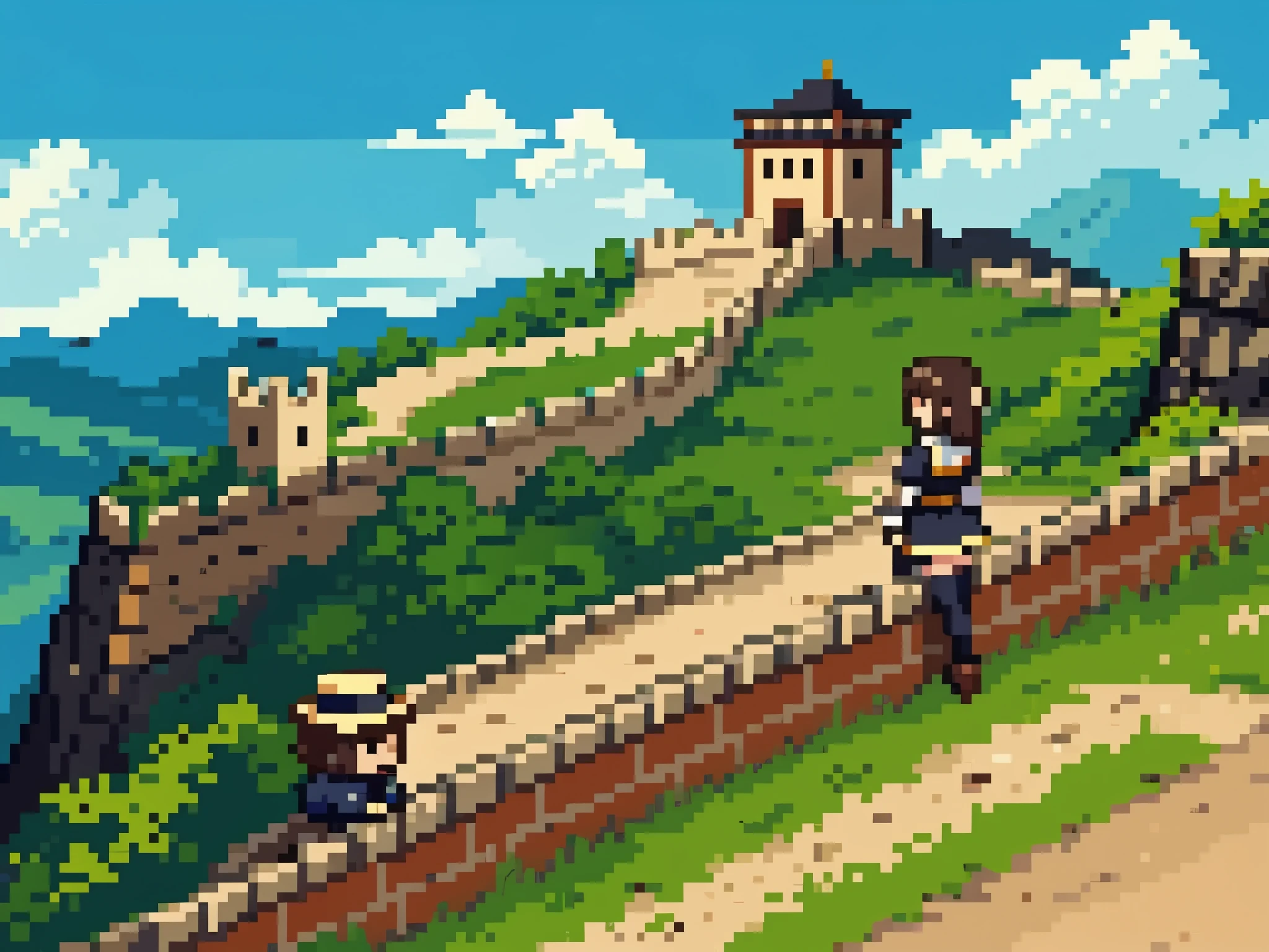 Muralla china desde lejos