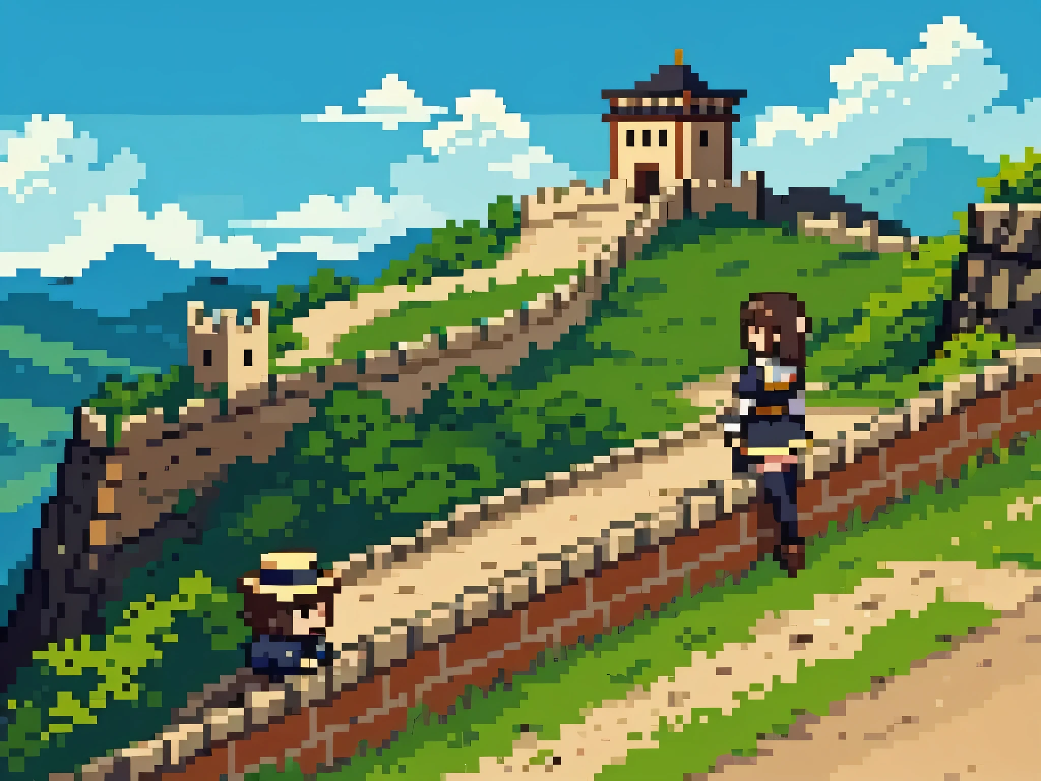 Muralla china desde lejos