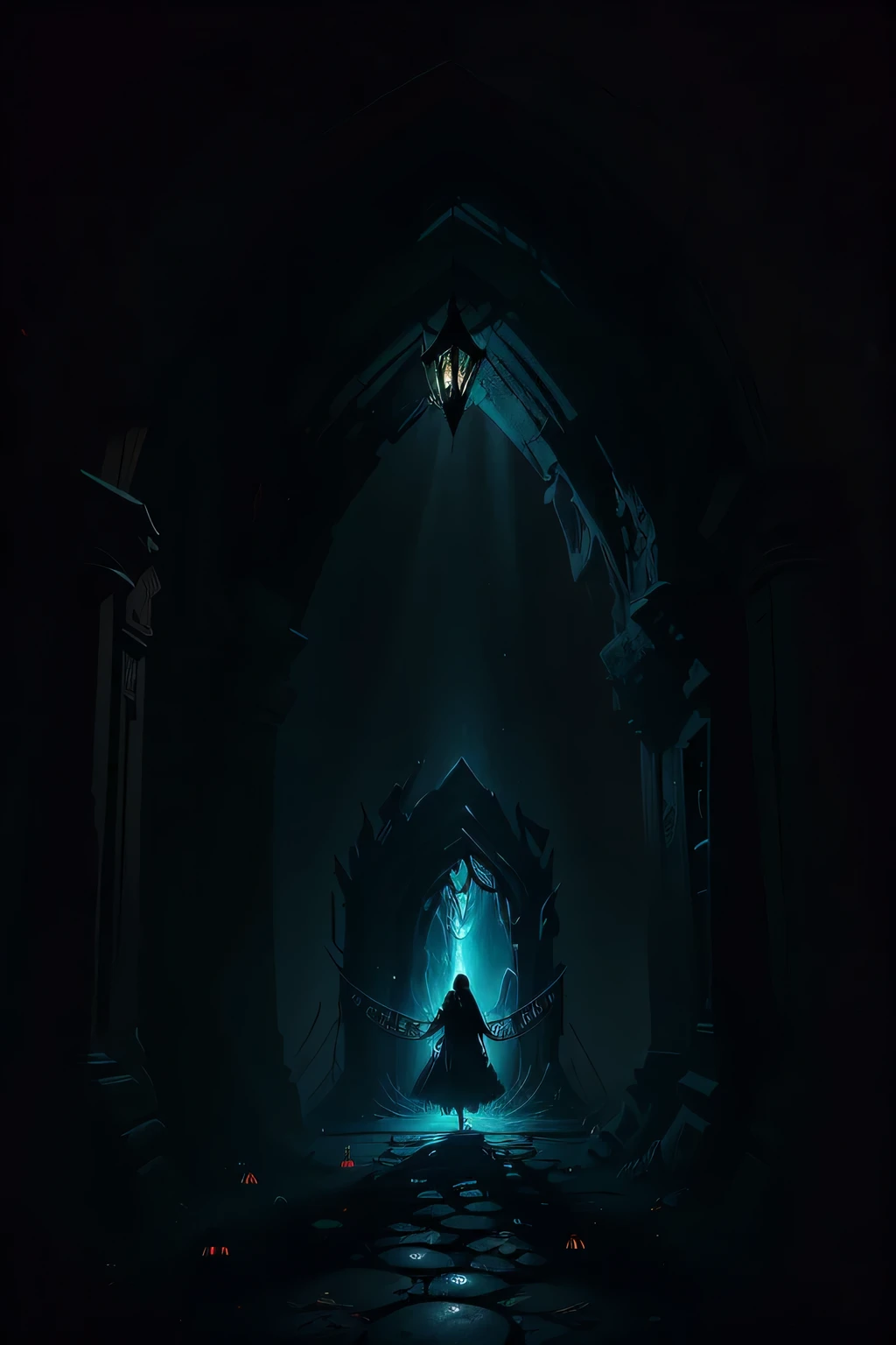 In the depths of the shadows, a portal begins to open, its dimensions expanding at an alarming rate. The letters A and M, the symbols of another realm, gradually emerge from the enigmatic threshold. The style is dark and otherworldly, evoking the sense of a mystical and supernatural realm lurking beyond. As the portal grows larger, it releases an ominous aura, beckoning those who dare to embrace the unknown.

As the darkness envelops the scene, the letters A and M glow eerily, casting elongated shadows on the ground. Behind them lies a realm where the laws of physics defy comprehension. The implications of this discovery are profound, and those who