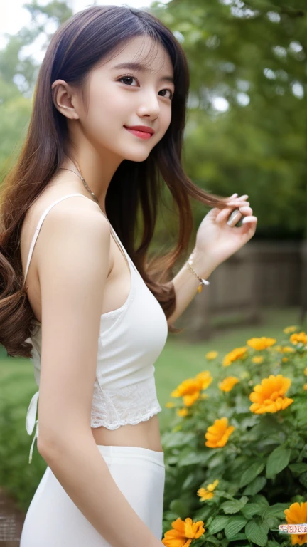 whole bodyショット , In underwear,Dancing ,(Highest quality become close:1.2), Realistic, 8k Huh?, High resolution, Fujifilm(Medium format), Hasselblad, Carl Zeiss, Incredible dynamic range photography(utility_art:Smooth-768:1.1), (1 girl:1.2), Super become close, High-quality texture, Intricate details, become close, Very become close CG, High Quality Shadows, become close beautiful and delicate face, Beautiful details and a delicate eye, Written boundary depth, Ray Tracing, , Cute Japanese Girl, Narrow side, glossy lips, Glowing Eyes, Perfect body, Looking at the audience, (jewelry/accessories), (Eye color is brown), (Red flower hair ornament), (Long white hair), (Layered Hairstyles), (Black Gothic Lolita), White flowers blooming on the wall,smile, Be sure to add details to your clothes, whole body,whole bodyショット,Cover your face with your hands ,blue sky, Dancing ,kiss,peekaboo
