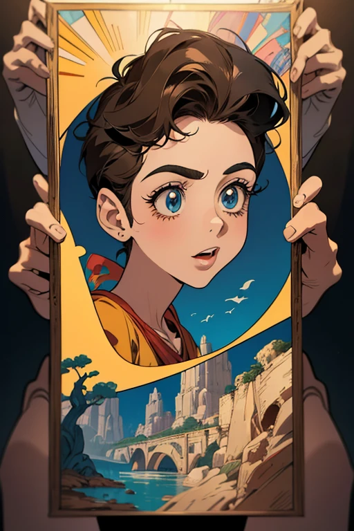Cartoon story(((Cartazes de filmes antigos dos anos 30))),(poster for),((caricatura)),Disney animation art style,obra-prima,superfino,Ultra foto realsisim,hiper-realista,melhor qualidade,8k,muito limpo,high resolution