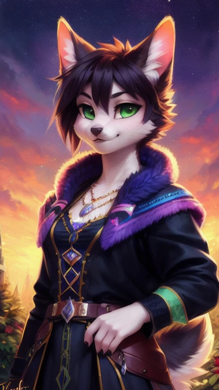 A beautiful and detailed (sweet portrait) von ((Kristal)), Sternenfuchs Kristal, Schlank, liebenswert, green eyes, small breasts, Raumanzug, Dekollete, Grinsen, hoch schauen,, anthro, Pelzig, holografischer Bildschirm, Hochgeladen E621, detailed flauschige fur, (von Fluff-Kevlar, Bayard Wu, personalami, Pino Daeni), detailliertes Gesicht, (flauschige), 1 girl, Allein, kein Wasserzeichen