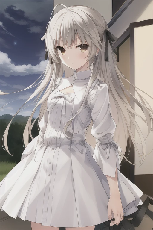 ((masterpiece:1.4, best quality)) ,Kasugano Sora,1 Girl,Brown eyes,skirt,Plush Toys,Stuffed Animals,stuffed bunny,
outdoor,cloud.night,Depth of Field,Wind,Cowboy shooting,(Star \(Symbolism\)),Happy,permanent,The galaxy is vast