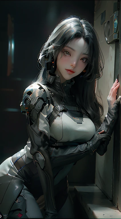 ((Best quality)), ((masterpiece)), (detailed:1.4), 3D, an image of a beautiful cyberpunk female,HDR (High Dynamic Range),Ray Tracing,NVIDIA RTX,Super-Resolution,Unreal 5,Subsurface scattering,PBR Texturing,Post-processing,Anisotropic Filtering,Depth-of-field,Maximum clarity and sharpness,Multi-layered textures,Albedo and Specular maps,Surface shading,Accurate simulation of light-material interaction,Perfect proportions,Octane Render,Two-tone lighting,Wide aperture,Low ISO,White balance,Rule of thirds,8K RAW,
