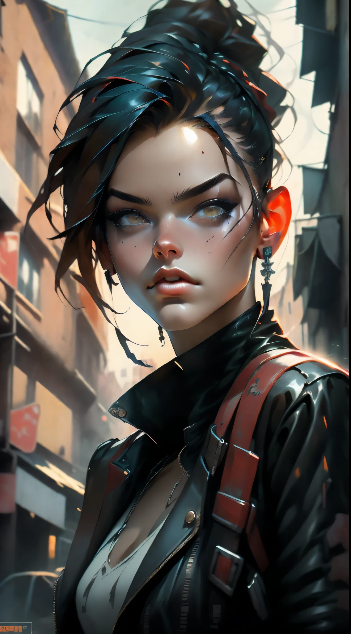 Unreal Engine: 1.4, CG 64K Ultra-realistic, Photorealistic: 1.4, Skin Texture: 1.4, Masterpiece: 1.4, Portrait Unreal Engine: 1.4, CG K Ultra-realistic, Photorealistic: 1.4, Skin Texture: 1.4, Masterpiece: 1.4 , close up photography :1.4, young man, cyberpunk style clothing, jeans, colorful and striking cyberpunk style clothing, background lighting of the city with warm and vivid colors at night, ((32k photo)) hdr, super realistic, raw quality , (Hyperrealistic style details, vivid colors: 1.3, dark night sky, cyberpunk buildings, beautiful composition. 32k