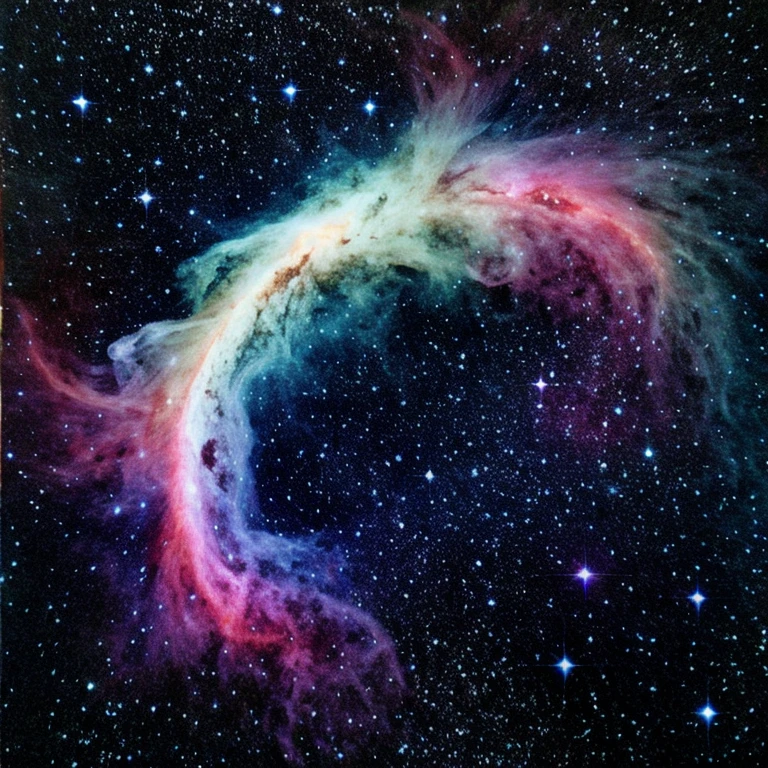 acrylic paints,flash of flowing light,Money,hope,nebula