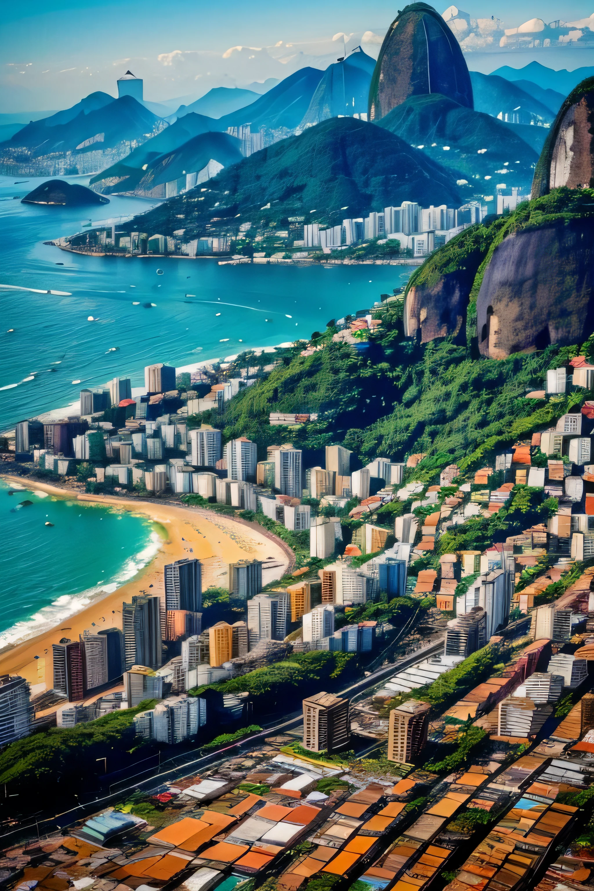 リオの航空写真 - SeaArt AI
