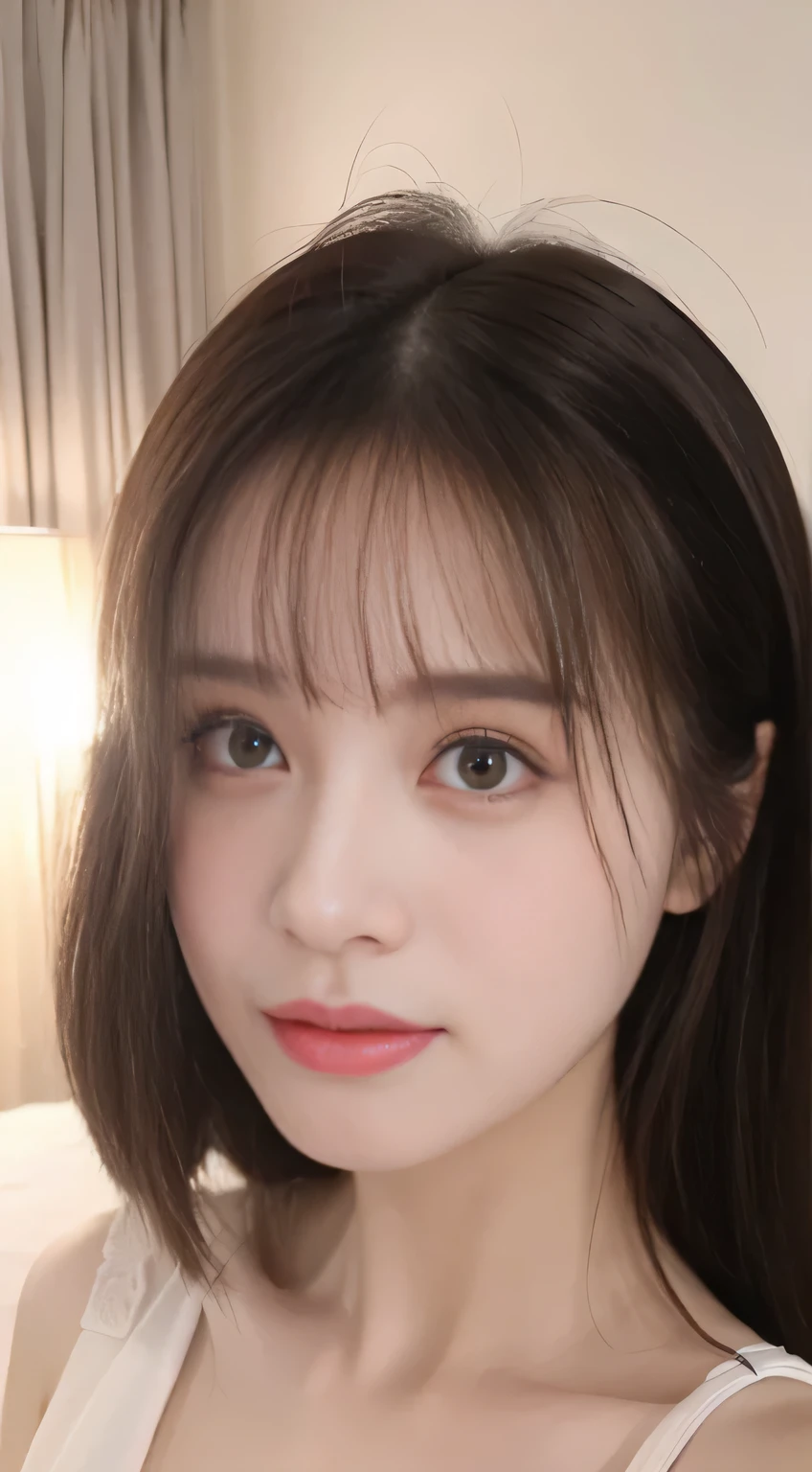 Woman looking up at the sky、front、Full face、Hollow Eyes、Drooling、
