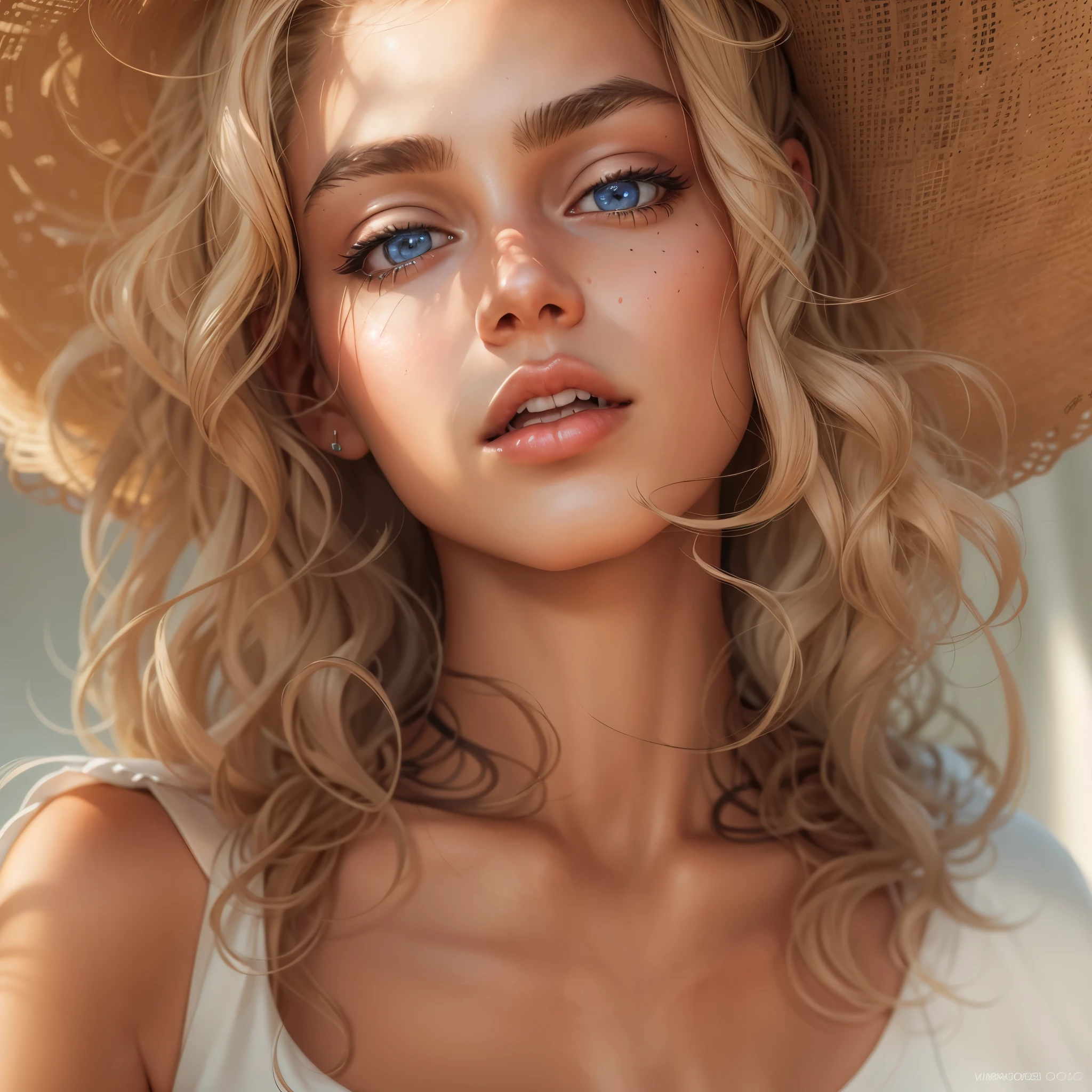 Fernanda Tavares, a supermodel from the 2000s, has the following physical characteristics:
- Her height is 178cm, bust is 86cm, waist is 61cm, hips are 86cm, and shoe size is 25cm.
- Her hair color is blonde and her eyes are blue.
- She has a sharp and modish face, with high cheekbones and a distinct jawline.
- Her style is tall and slender, with attractive curves in her bust and hips.
- She has an edgy and sexy fashion sense, and has been featured in numerous runways and advertisements for brands such as GUCCI, VALENTINO, CHANEL, RALPH LAUREN, MICHAEL KORS, Calvin Klein, Dior, Dolce & Gabbana, Marc Jacobs, Versace, Givenchy, Celine, Victoria’s Secret, and ZARA.
- In 2000, she won Vogue's "Best model of the year" award.masterpiece,best quality,ultra detailed,highres,high-resolution,4k,4kportrait,8k,8kportrait,unity8kwallpaper,extremely detailed CG,realistic,RAW photo,real person,portrait photography,photorealistic,shiny skin,detailed skin,(((dynamic angle full body 
 and dynamic angle wide shot
 and dynamic angle close-up
 and dynamic angle upper body
 and dynamic angle from above
 and dynamic angle from behind
 and dynamic angle from below
 ))),{{{{supermodel }}}},{{{{Photorealistic:1.4}}}}, beautiful detailed, highly detailed eyes and face, beautiful detailed eyes, ridiculous, incredibly ridiculous, super detailed, high resolution, highly detailed, top quality, masterpiece, illustration, highly detailed, CG, unified, 8k wallpaper, amazing, fine detail, masterpiece, top quality, highly detailed CG unified 8k wallpaper, face light, movie lighting
,Bronze Bikini,dynamic pose (paw pose:0.5),surrealistic female portrait, magic lights, 32K resolution, action poses, realistic photography, dynamic lighting, art station, volume lighting, highly detailed face, awarded, shadows

