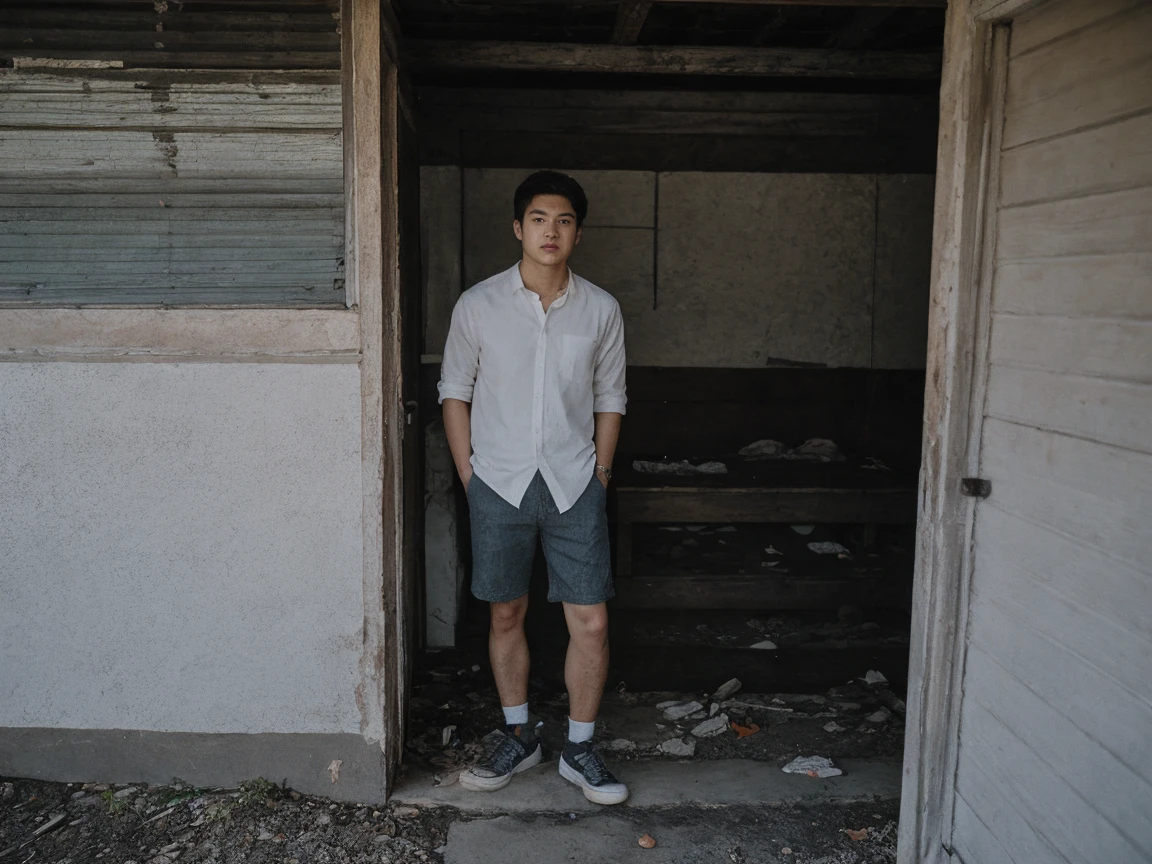 Amateur Photography posted to facebook ,Fujifilm XT3, Canon R5, Handsome Men, abandoned town , daylight