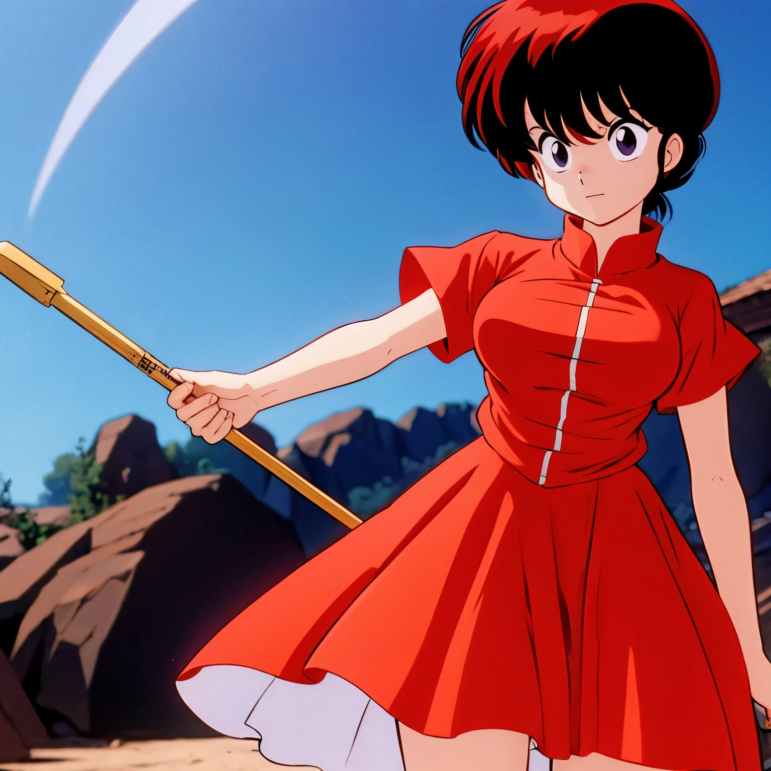 Ranma in a dress