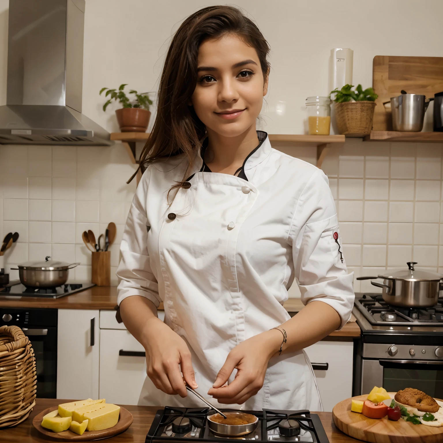 RADIO COM UMA PESSOA COZINHANDO