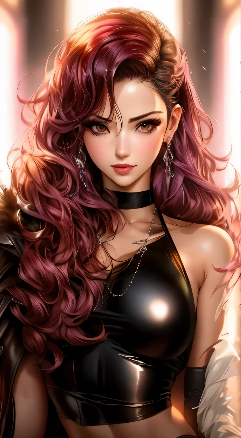 imagem arafada de um casal sexy posando juntos em uma janela, seductive retrato de tifa lockhart, tifa, tifa lockhart, Tifa Lockheart, retrato de tifa lockhart, glamorous Tifa Lockheart, retrato de tifa lockhart, tifa lockhart com cabelo rosa e branco, gama murata e artgerm, Arte detalhada de alta qualidade em 8K