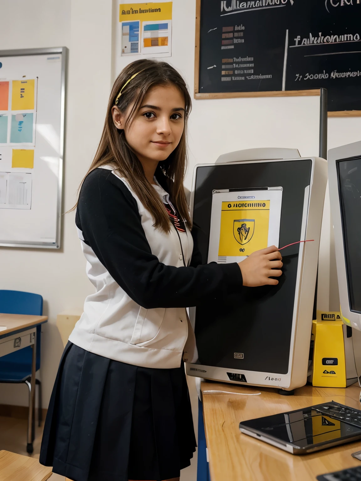 Quiero publicidad para el Colegio Valencia donde el eslogan es: Leaders Are Born Here, genios y artistas.
It is a Finnish type school where you learn for real life, con un sistema educativo digital, utilizamos un programa en dispositivo, nuestras instalaciones son innovadoras, we have a unique system in Salamanca, grupos reducidos, Personalized attention, maestros capacitados, tenemos talleres extracurriculares como Inteligencia Emocional, oratoria, electronics, baile, radio, Design, television we are a school with a unique educational system in Salamanca Our mascot is an owl, nuestros colores instituciones son tonalidades en morado 💜 verde limón,