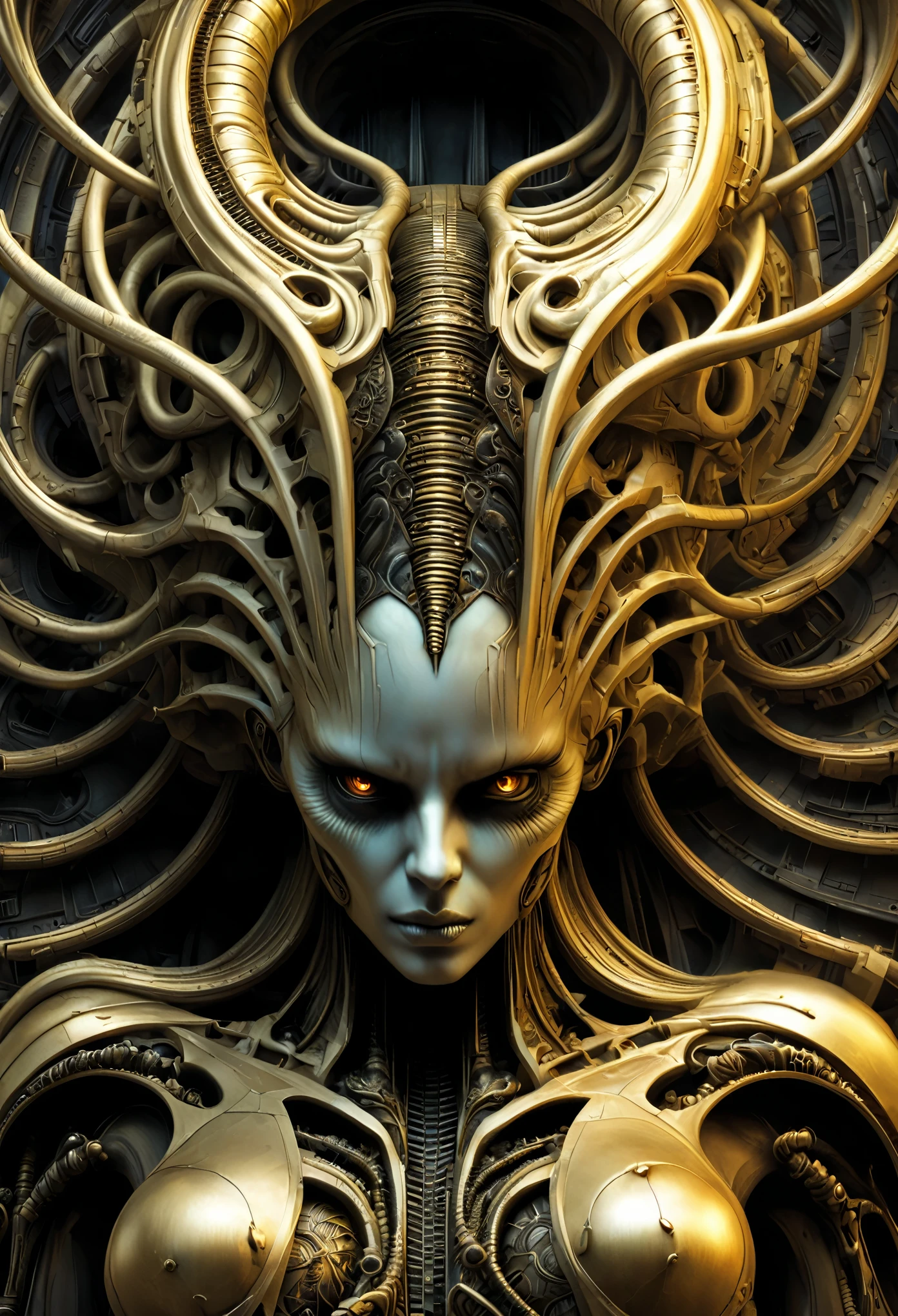 CyberZomb, SF, Intricado aRtwoRk masteRpiece, esquerda, golden ratio, trends at CGSociety, Intricado, epic, trends on artstation, por artgerm, h. R. Giger e Beksinski, altamente detalhado, vibrante, cinematic character rendering production, modelo de ultra alta qualidade,