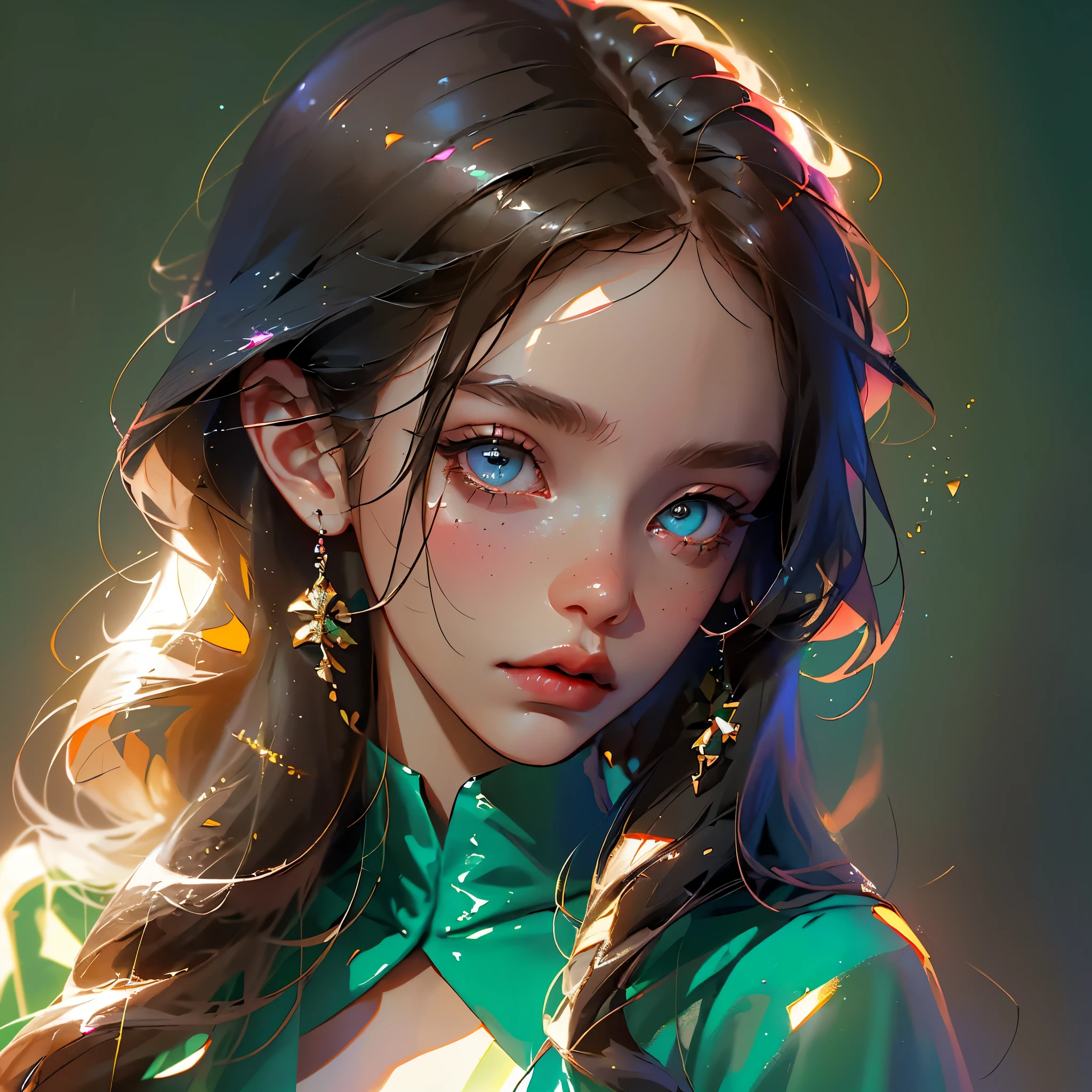 (Best Quality, Masterpiece), 1girl, black fashionable clothes, Gucci, Model, Small details on the face, elegant, moda, cinema light, light eyes, Black Designer Clothing, neutral colors, blond hair, Indirect light, hairlong, Hair gathered in a ponytail, closed neckline (hair light)