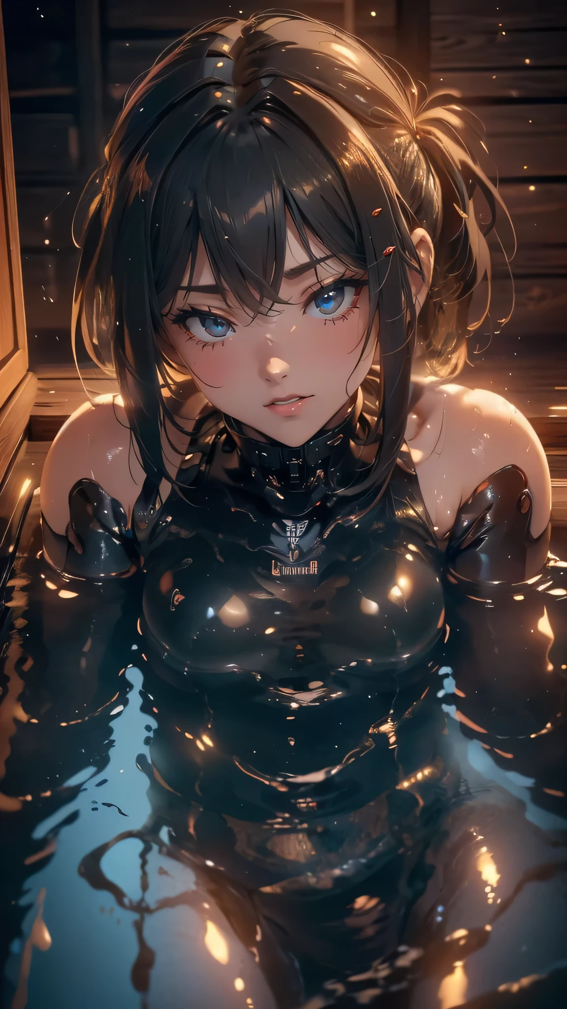 (otokonoko),(trap),erection、(best quality,32k, masterpiece,super detailed skin),black hair,Confused eyes,(oiled skin),flat breasts,(Sweatだく),Wet body、Confused eyes,(Sweat),half open mouth,Spread your legs、sit、get drunk、