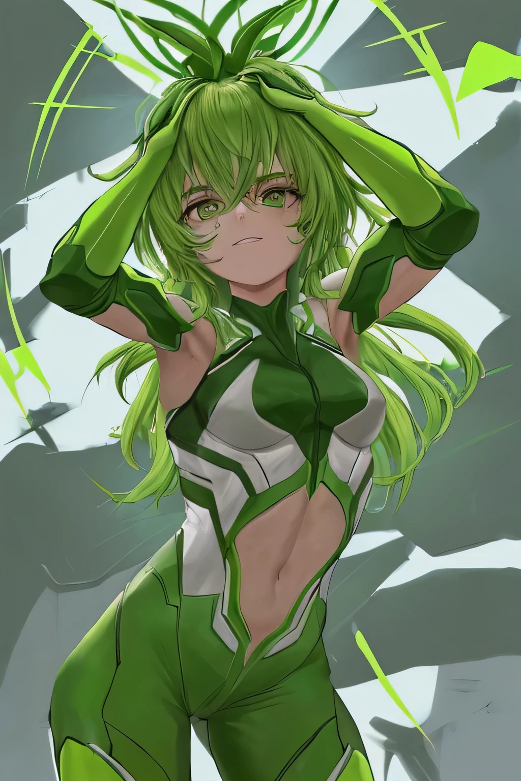 ((melhor qualidade)), plant, color green, raiz, elastico.