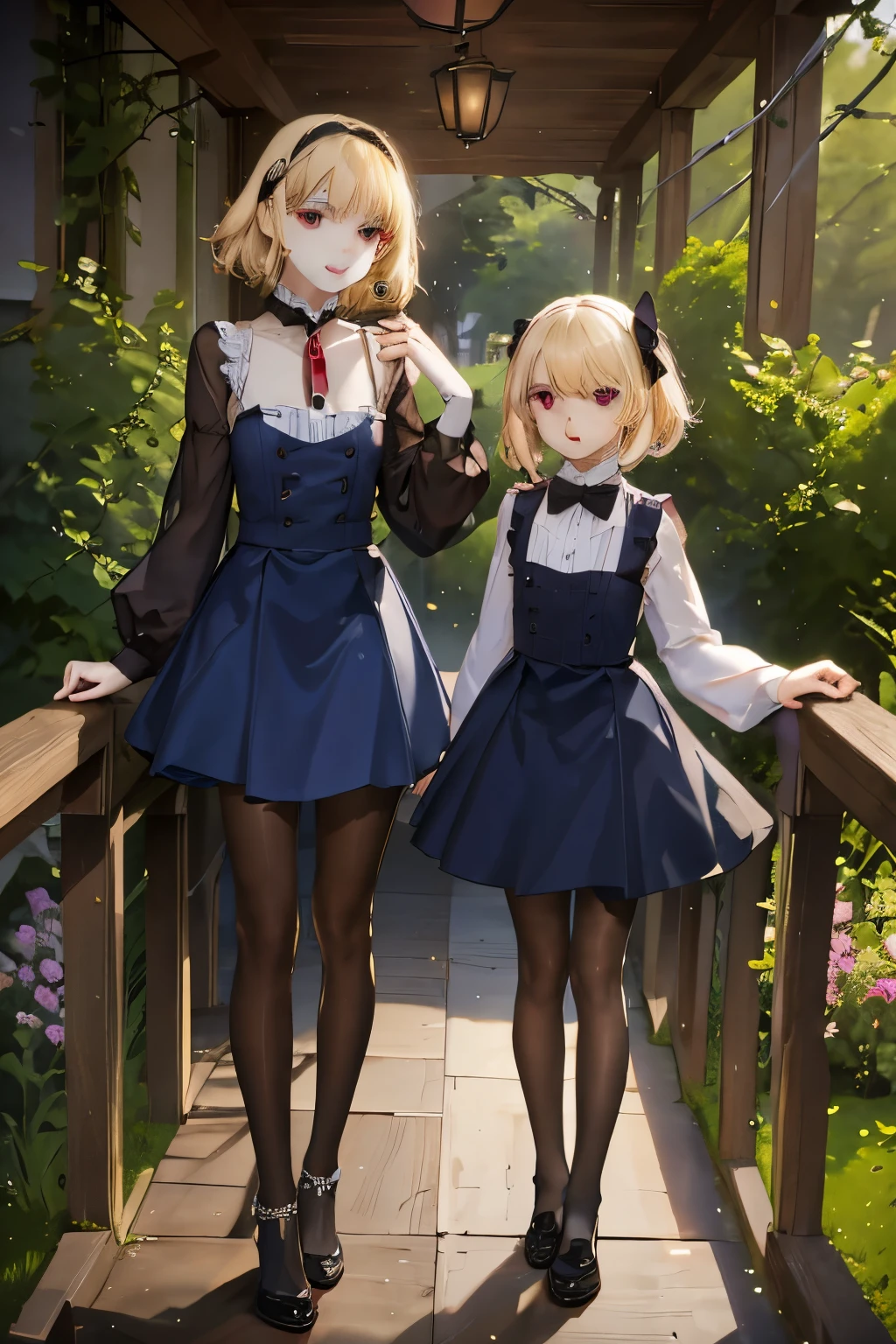 , two blonde vampire twins sisters one with short hair and the other with long hair, cover of HORROR vampire novel