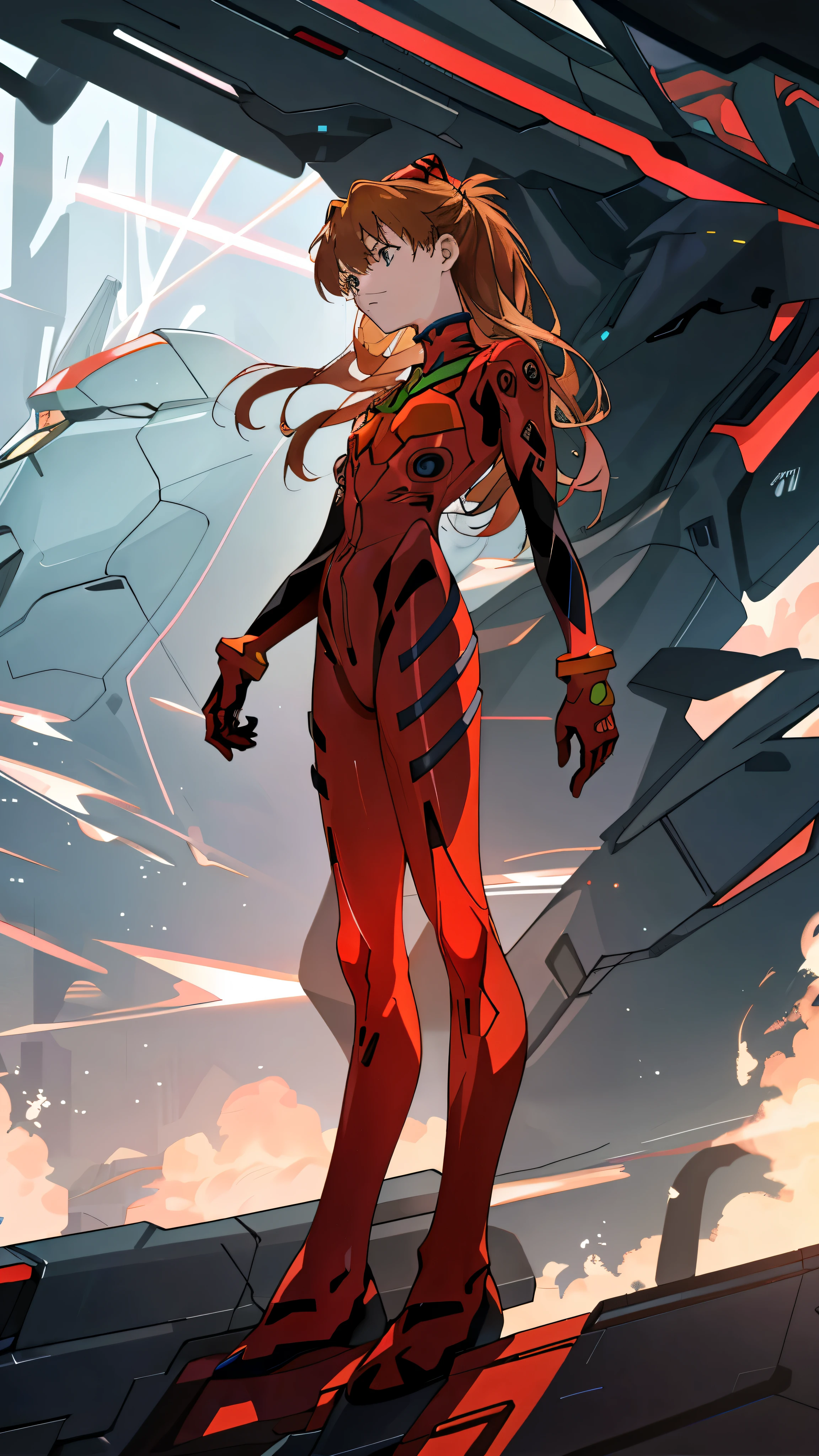 In this highly detailed CG Unity 8K wallpaper, you'll find yourself stepping into the world of Evangelion. The intricately crafted environment faithfully recreates every detail, from the sleek design of Unit 01 to the intricate textures of its surroundings. As you board the iconic Evangelion Unit, you can't help but feel a sense of awe and wonder. The captivating and memorable images created by this masterpiece will leave you mesmerized and transported to a surreal reality. With the humongous Evangelion Unit looming in the background, you'll be immersed in its best quality, high resolution 4K presentation.