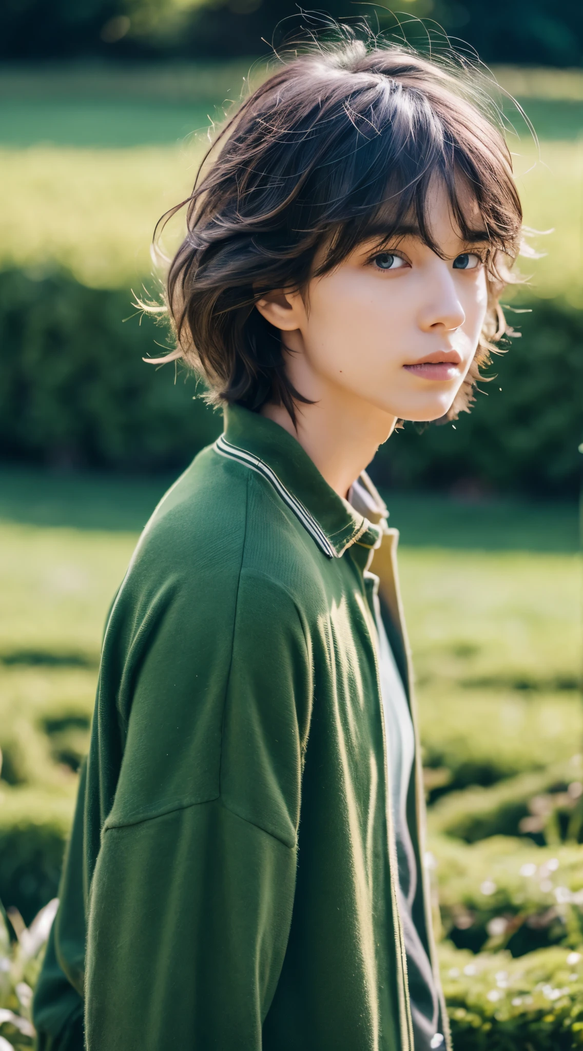 4K Real, Age 25, boy, Grass, nature, Messy Hair, short hair